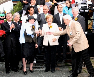 Bundeskanzlerin Angela Merkel bei der Erffnung der BUGA 2007